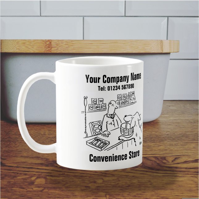 Convenience Store Cartoon Coffee Mug (Convenience Store Mug)