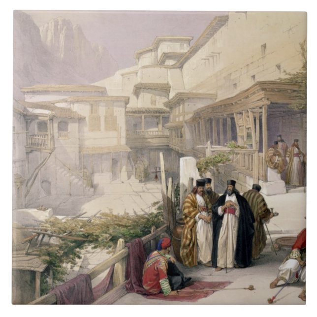 Convent of St. Catherine, Mount Sinai, February 17 Tile (Front)