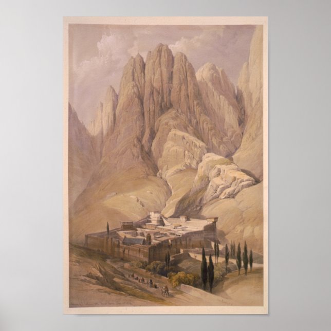 Convent of St. Catherine with Mount Horeb. Feb. 11 Poster (Front)