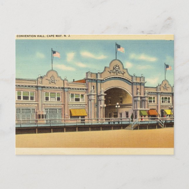 Convention Hall, Cape May, New Jersey Postcard (Front)