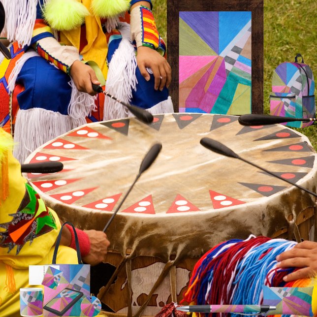 "Converge" Lumbar Cushion (Get the full “Converge” collection at: https://bit.ly/SmartArtIIZazzle. )