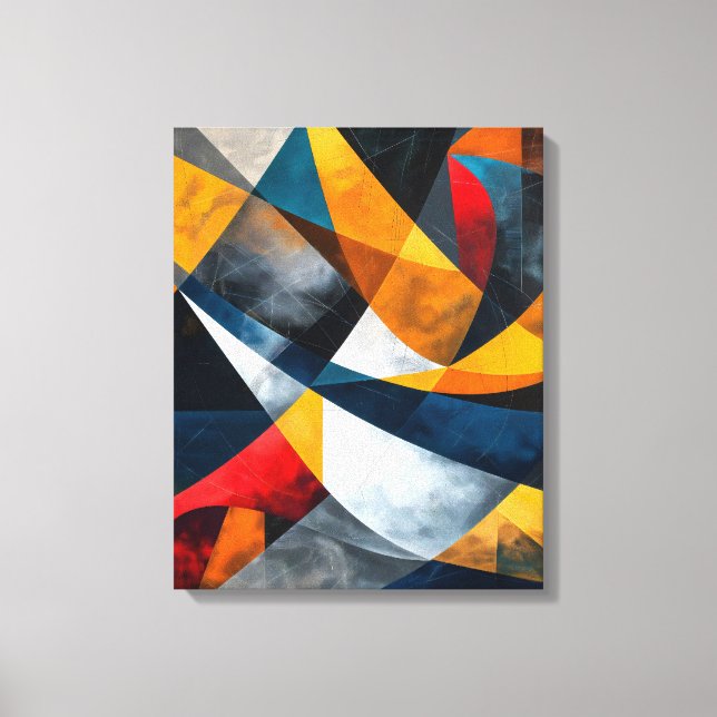 Converging Arcs of Quiet Momentum Canvas Print (Front)