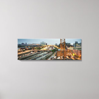Converging Chicago Highways Panaramic Canvas Print