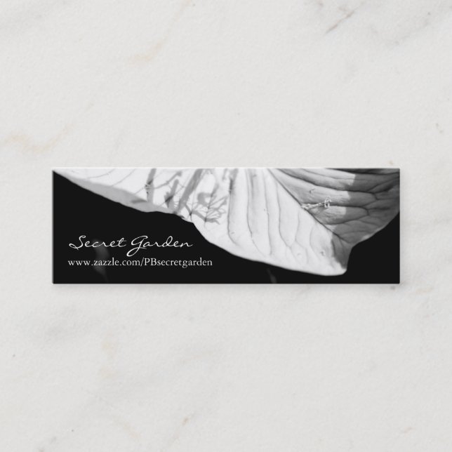 Conversation1Floral Photography Mini Business Card (Front)