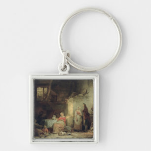 Conversation after the Meal, 1840 Key Ring