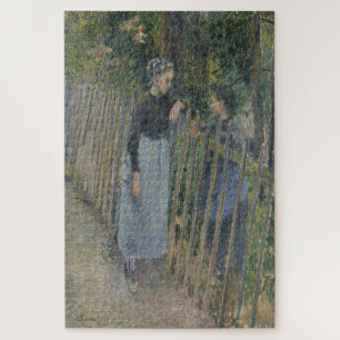 Conversation by Camille Pissarro Jigsaw Puzzle