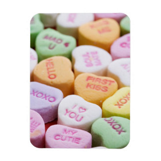 Conversation Candy Hearts Magnet