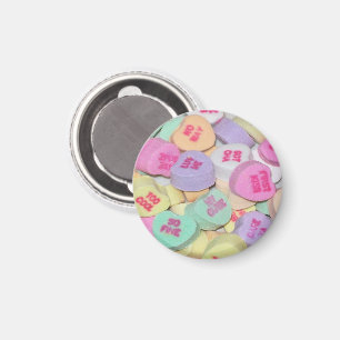 Conversation Heart Button Magnet