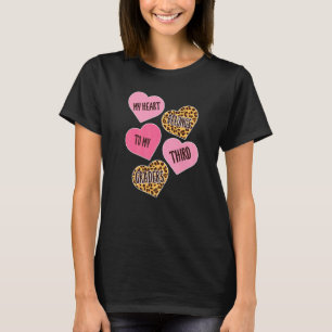 Conversation Heart Love Valentines Day 3rd Grade T T-Shirt