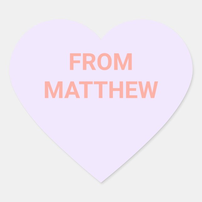 Conversation Heart Valentine's Day Stickers (Front)