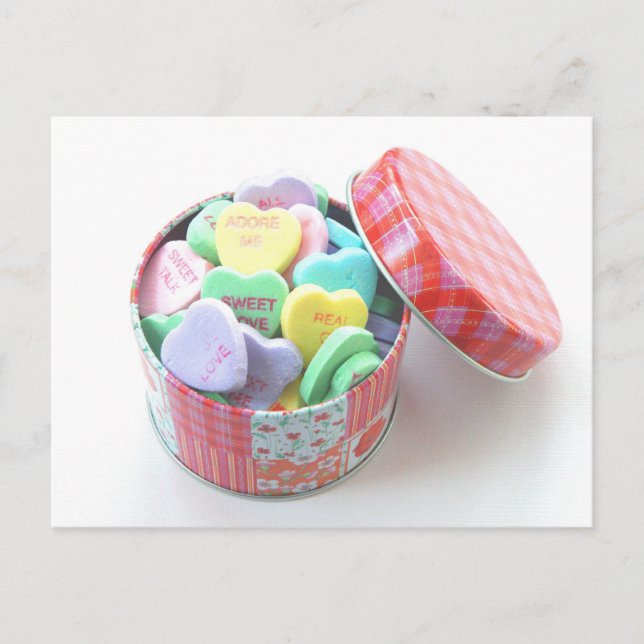 Conversation Hearts Postcard (Front)