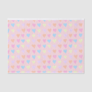 Conversation hearts tissue paper