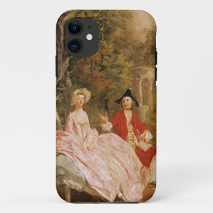 Conversation in a Park, portrait of the artist and iPhone 11 Case