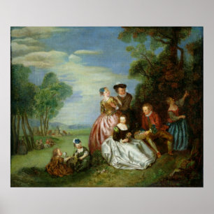 Conversation in a Park Poster