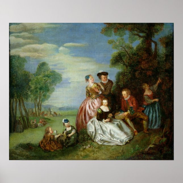 Conversation in a Park Poster (Front)