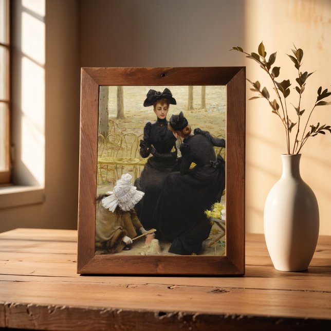 Conversation in the Jardin du Luxembourg, Fine Art Poster (Creator Uploaded)