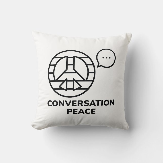Conversation Peace Cushion (Front)