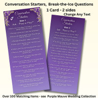 Conversation Starters - Break The Ice Questions