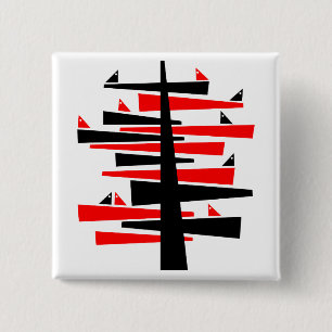 Conversation Tree 15 Cm Square Badge