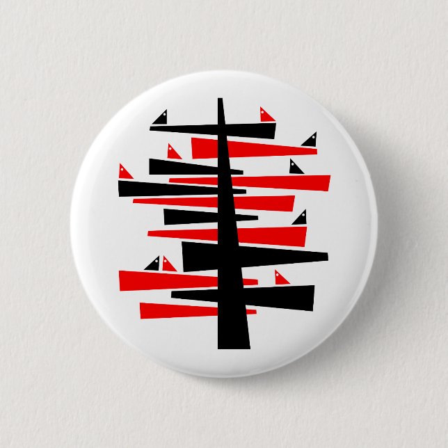 Conversation Tree 6 Cm Round Badge (Front)