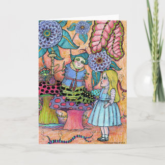 Conversation With A Caterpillar Card