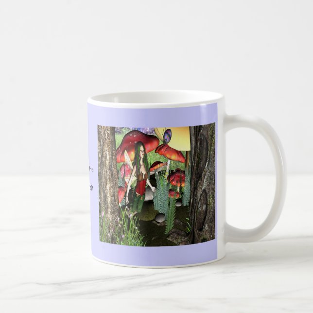 Conversation with lady bug coffee mug (Right)