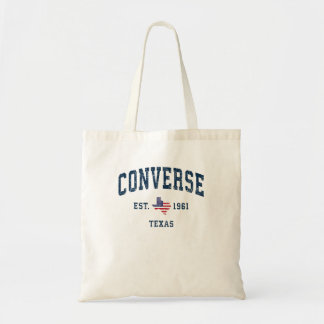 Converse Texas Tx Vintage State Usa Flag Athletic Tote Bag
