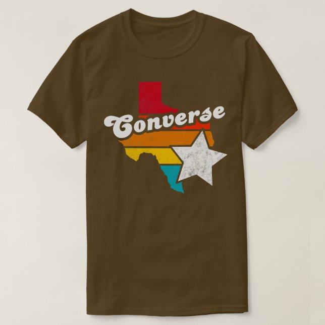 Converse Texas Vintage Distressed Souvenir 2 T-Shirt (Design Front)