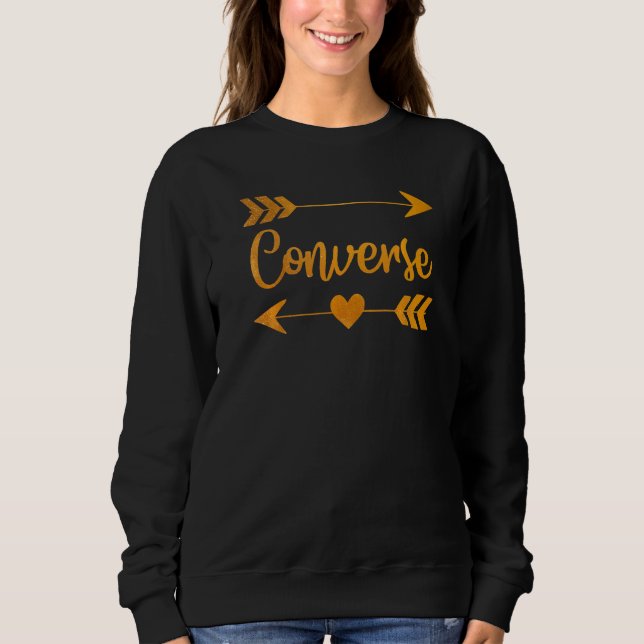 Converse Tx Texas City Home Roots Usa Women Sweatshirt (Front)