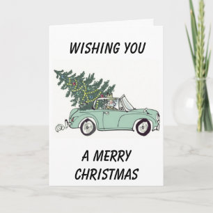 CONVERTIBLE STYLE "MERRY CHRISTMAS" HOLIDAY CARD