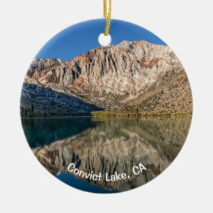 Convict Lake, CA Ceramic Tree Decoration