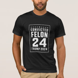 Convicted Felon 4th July Trump 2024 T-Shirt