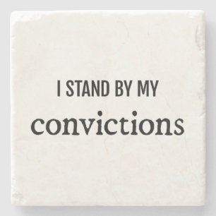 Convictions Marble Stone Coaster