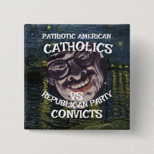 CONVICTS EVANGELICAL CHRISTIANS DHS CBP JESUS WEPT 15 CM SQUARE BADGE