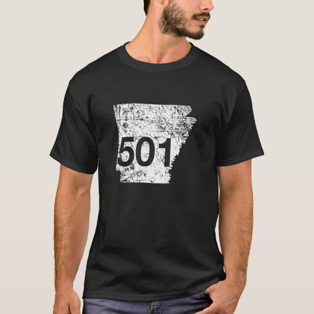 Conway Hot Springs Little Rock Area Code 501 Shirt (Front)