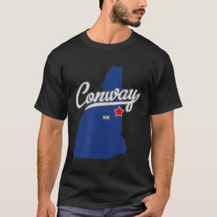 Conway New Hampshire Nh Map  T-Shirt