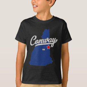 Conway New Hampshire Nh Map T-Shirt