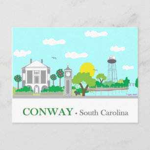 Conway, SC - Charming Postcard