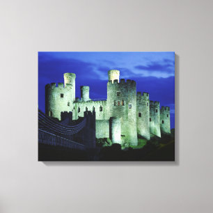 Conwy Castle, Gwynedd, Wales Canvas Print
