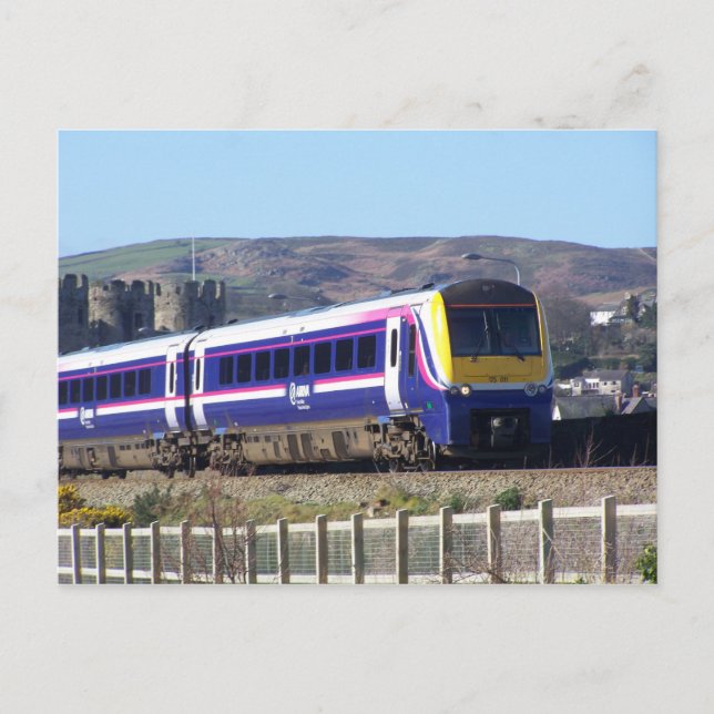 Conwy train postcard (Front)