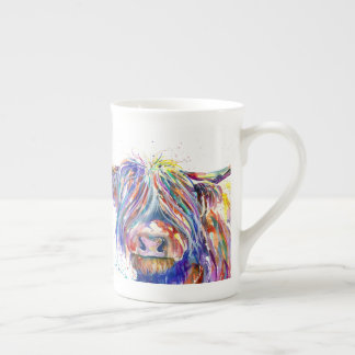 Coo2 Highland cow Scottish bone china mug