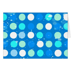 Coo big blue, white, light blue polka dots
