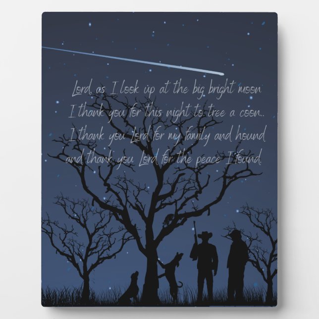 Coo Hunter's prayer Plaque (Front)