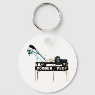 Coober Pedy Opal Mining Truck Welcome Sign Key Ring