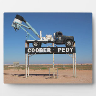 Coober Pedy Outback Australia Souvenir Photo Plaqu Plaque