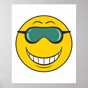 Cood Dude Face Poster