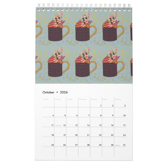 COOFEE THEME CALENDAR (Oct 2026)