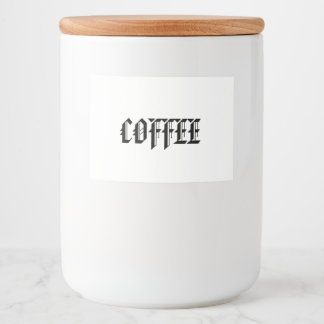 COOFFEE JAR FOOD LABEL