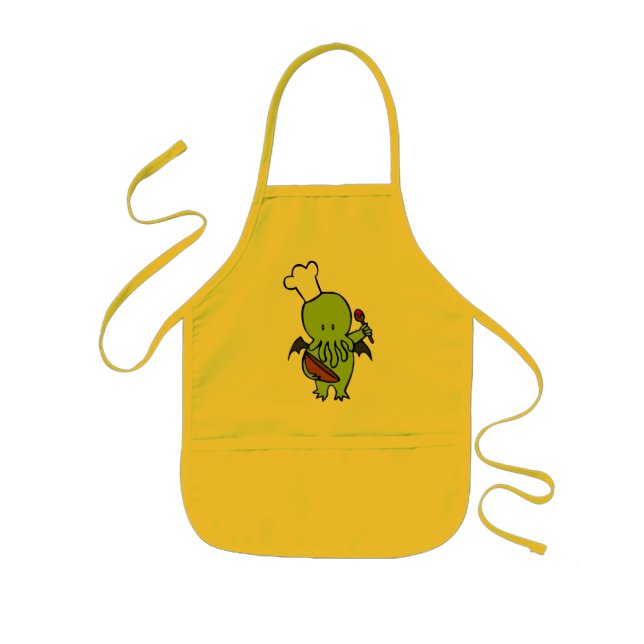 Cook Along With Cthulhu Kids Apron (Front)