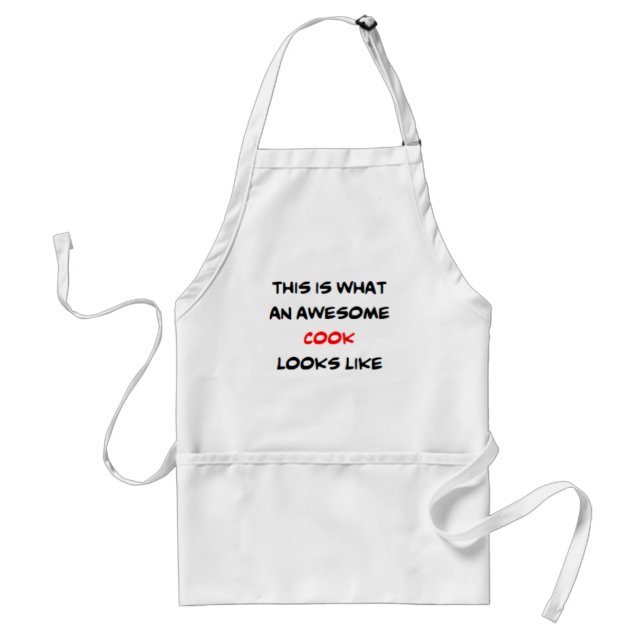 cook, awesome standard apron (Front)